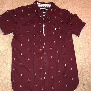Cactus boys, short sleeved, button-up shirt. 11/12